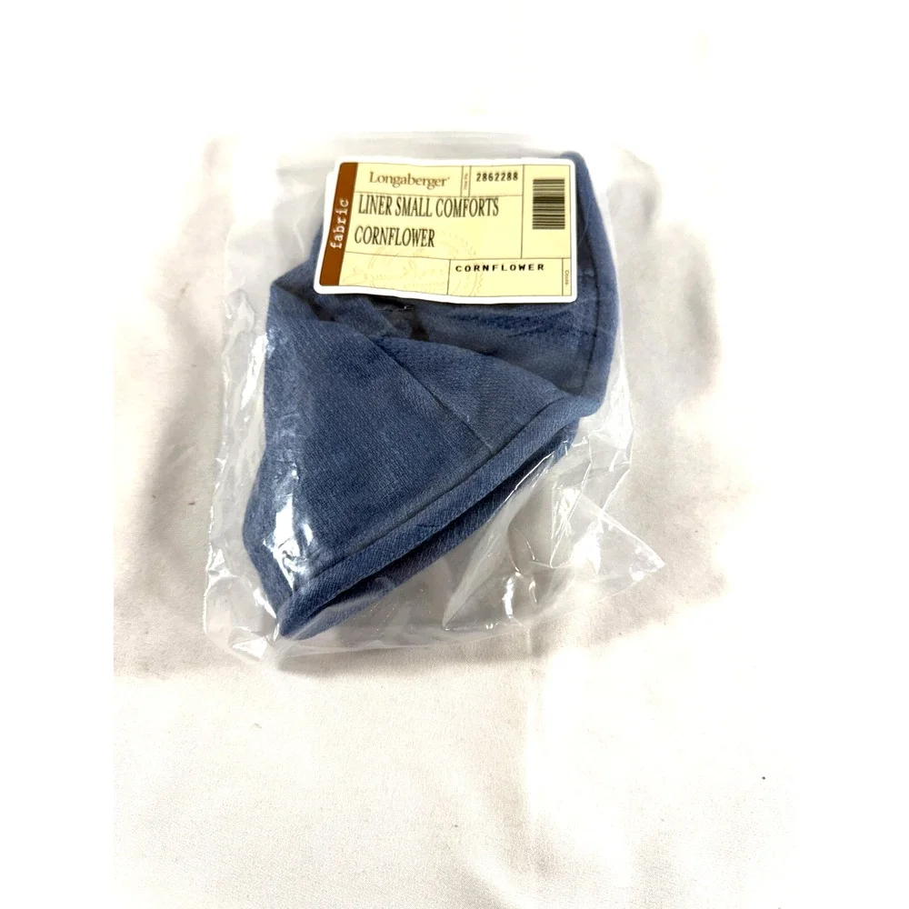 Longaberger Small‎ Comforts Cornflower Blue Fabric Liner 2862288